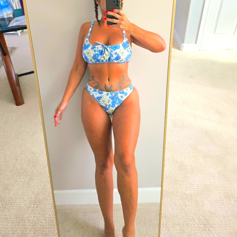 Pg8 #6 Floral Blue Bikini Set